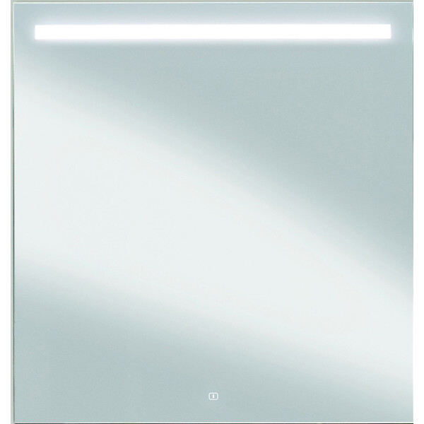 Spiegel mit horizontalem LED-Lichtfenster || inkl. Emotion Touch Dimmer